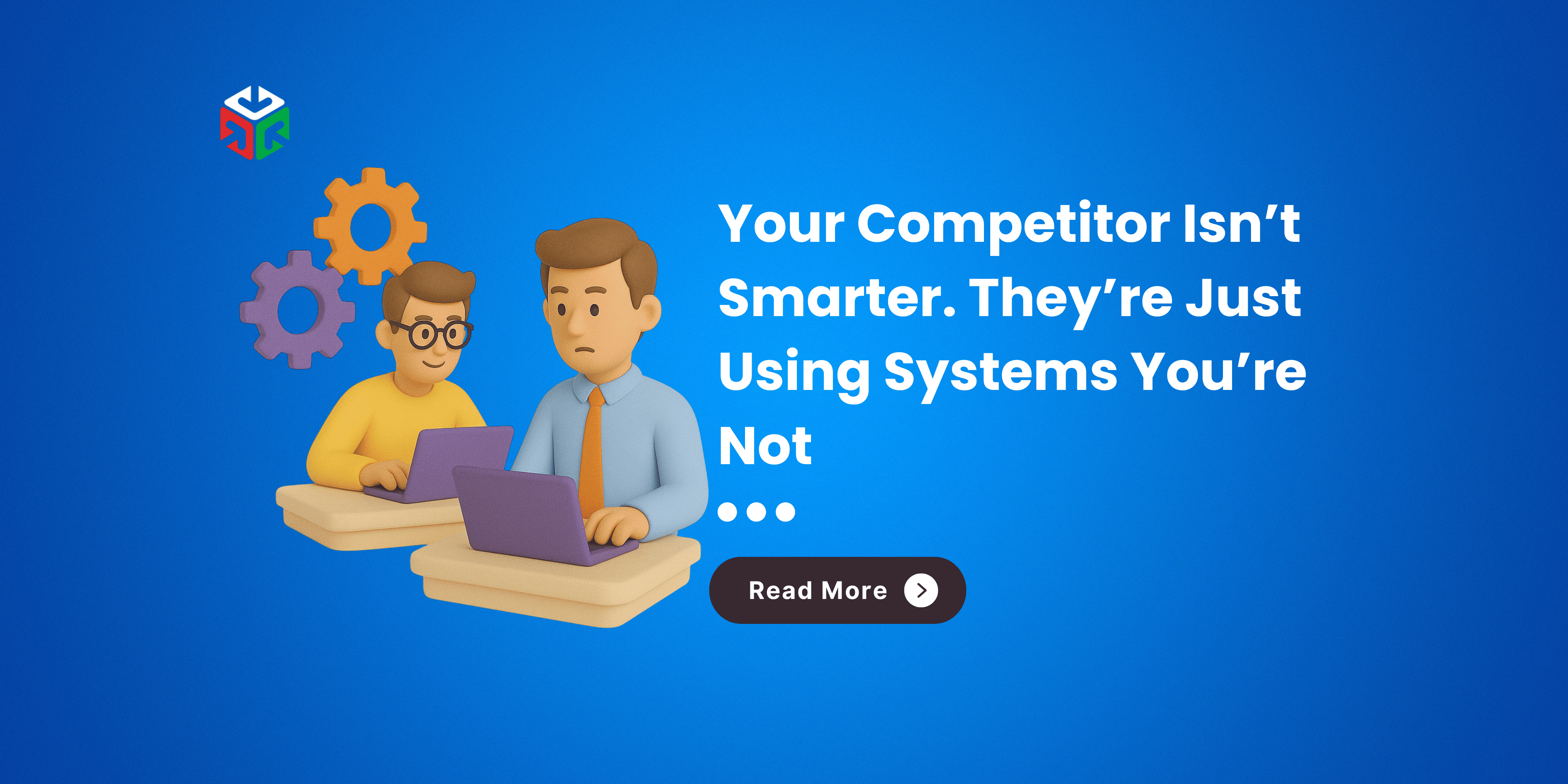 Two business teams side by side: one overwhelmed with paper, messages, and chaos; the other calmly using a digital dashboard and streamlined systems.
